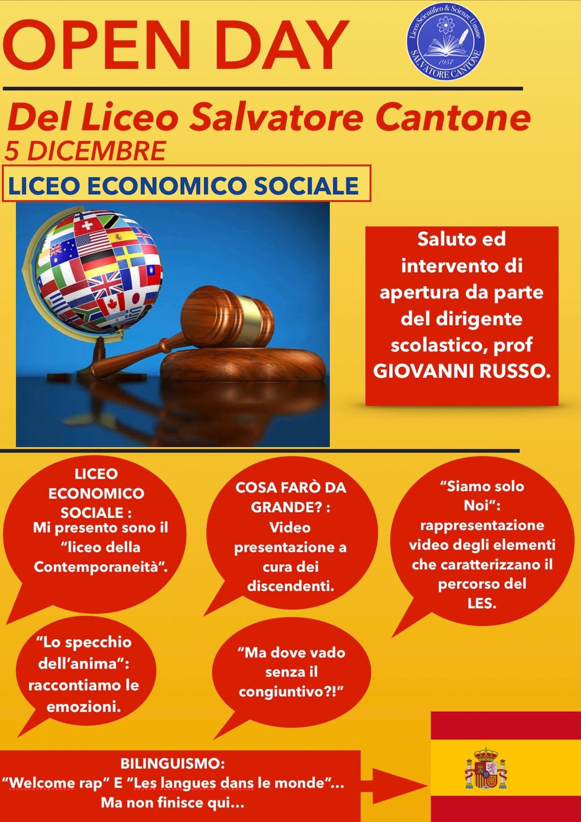 Open day scienze umane economico sociale